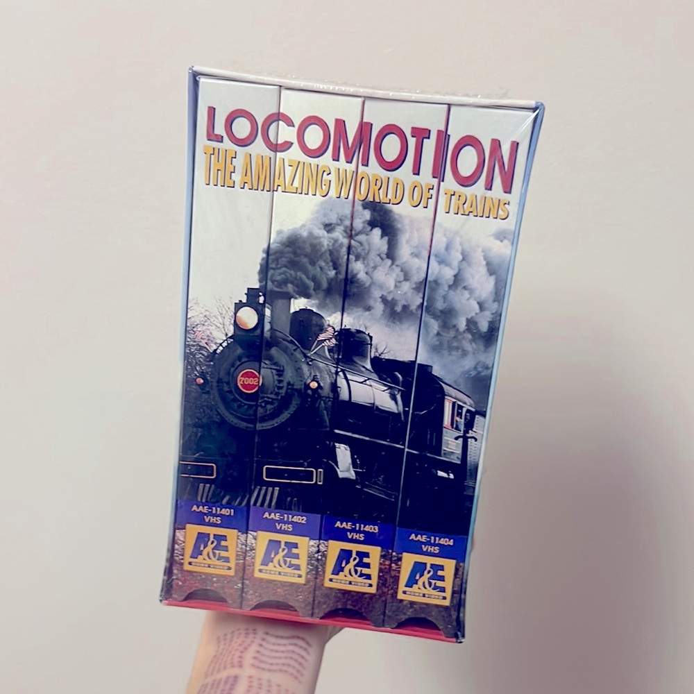 Locomotion the amazing world of trains VHS video collection